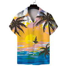 Load image into Gallery viewer, Short Sleeve Fashion Printed Shirt Men's Clothing